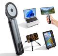 Support Ergonomique Réglable pour Ordinateur Portable en Aluminium – Pliable 3 en 1 avec Support Magnétique pour Téléphone & Tablette