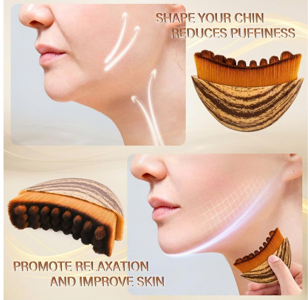 Brosse de Massage Facial Lymphatique – Sculptante pour Visage & Mâchoire