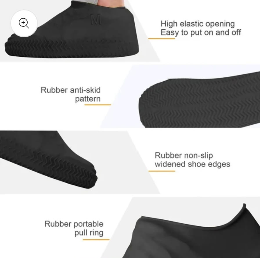 Protège-chaussure en silicone imperméable