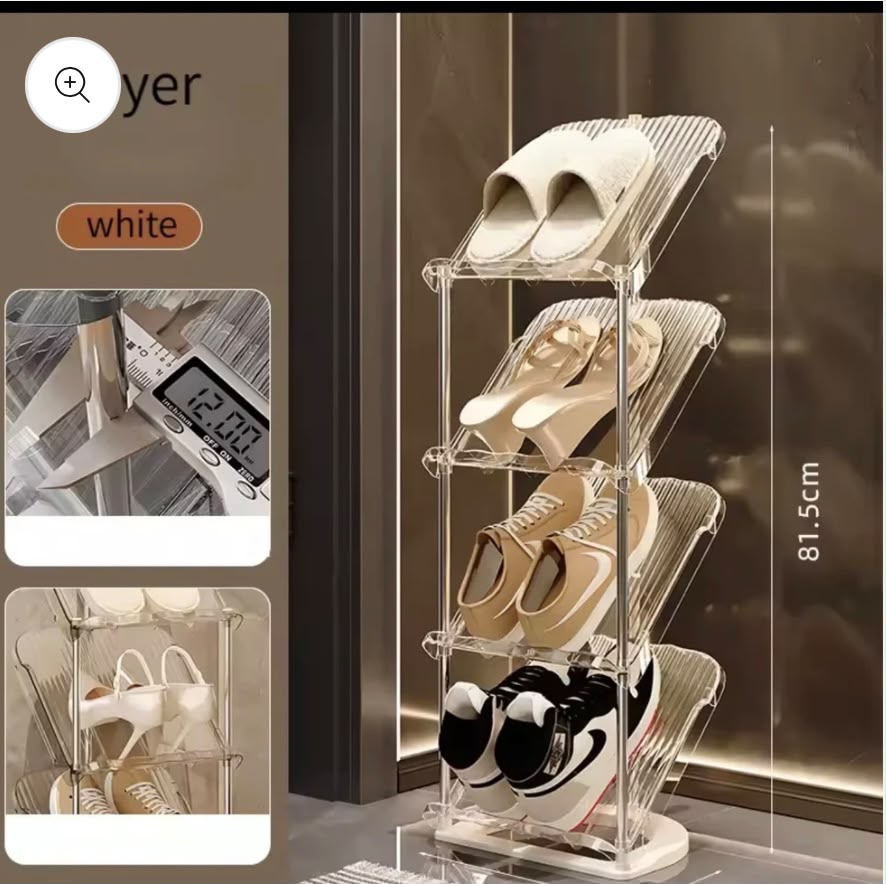 Etagère à chaussures multiniveaux en acier inoxydable