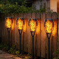 Pack de 4 lampes solaires flamme