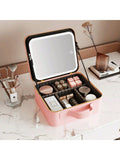 Trousse à cosmétique led intelligente avec miroir pour femmes