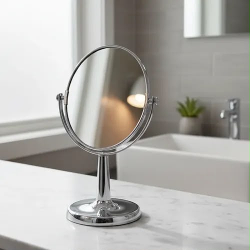 Miroir de Maquillage Double Face Rotatif 360°