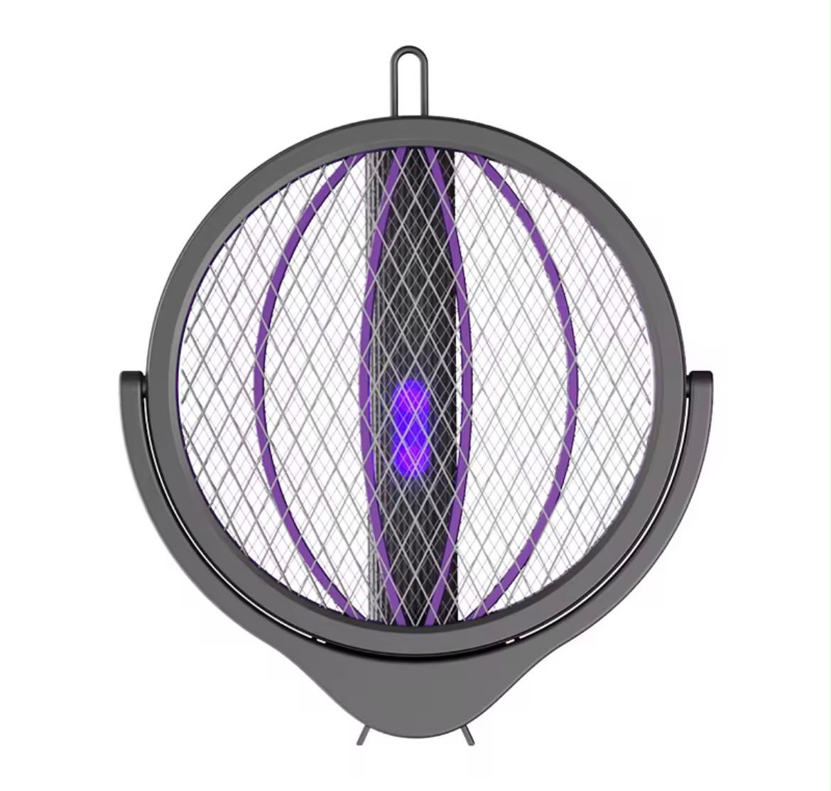 Raquette Électrique Anti-Moustiques Télescopique 2 en 1