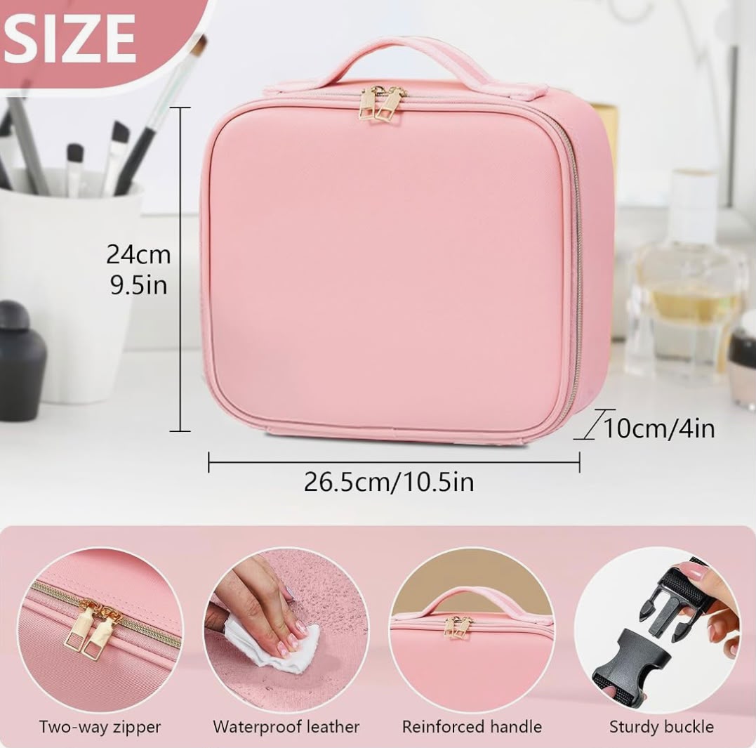 Trousse à cosmétique led intelligente avec miroir pour femmes