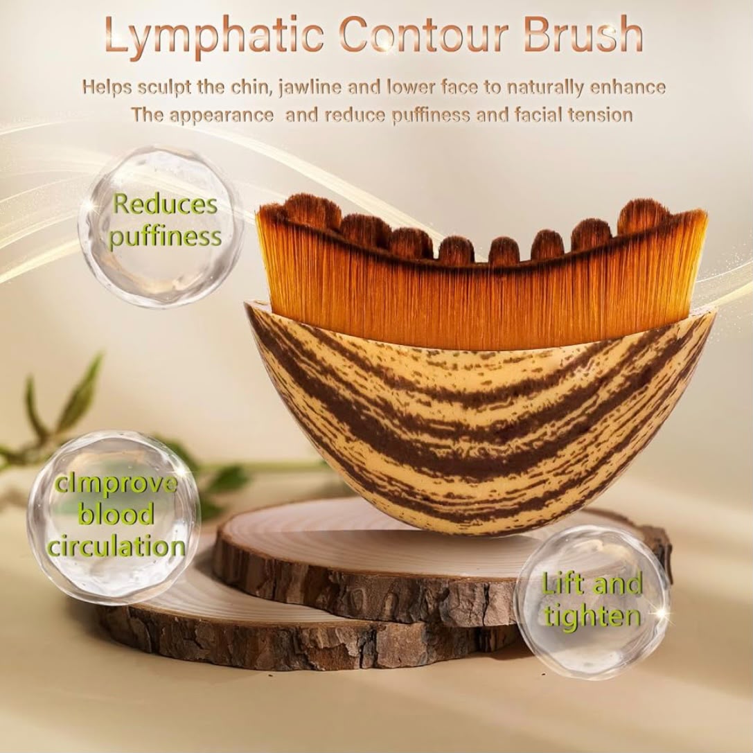 Brosse de Massage Facial Lymphatique – Sculptante pour Visage & Mâchoire