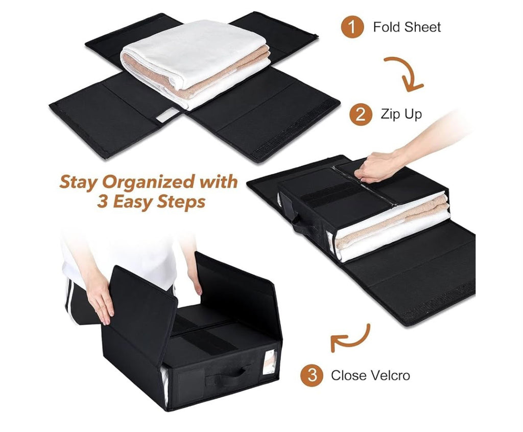 boite de rangement pliable avec fenêtre transparente